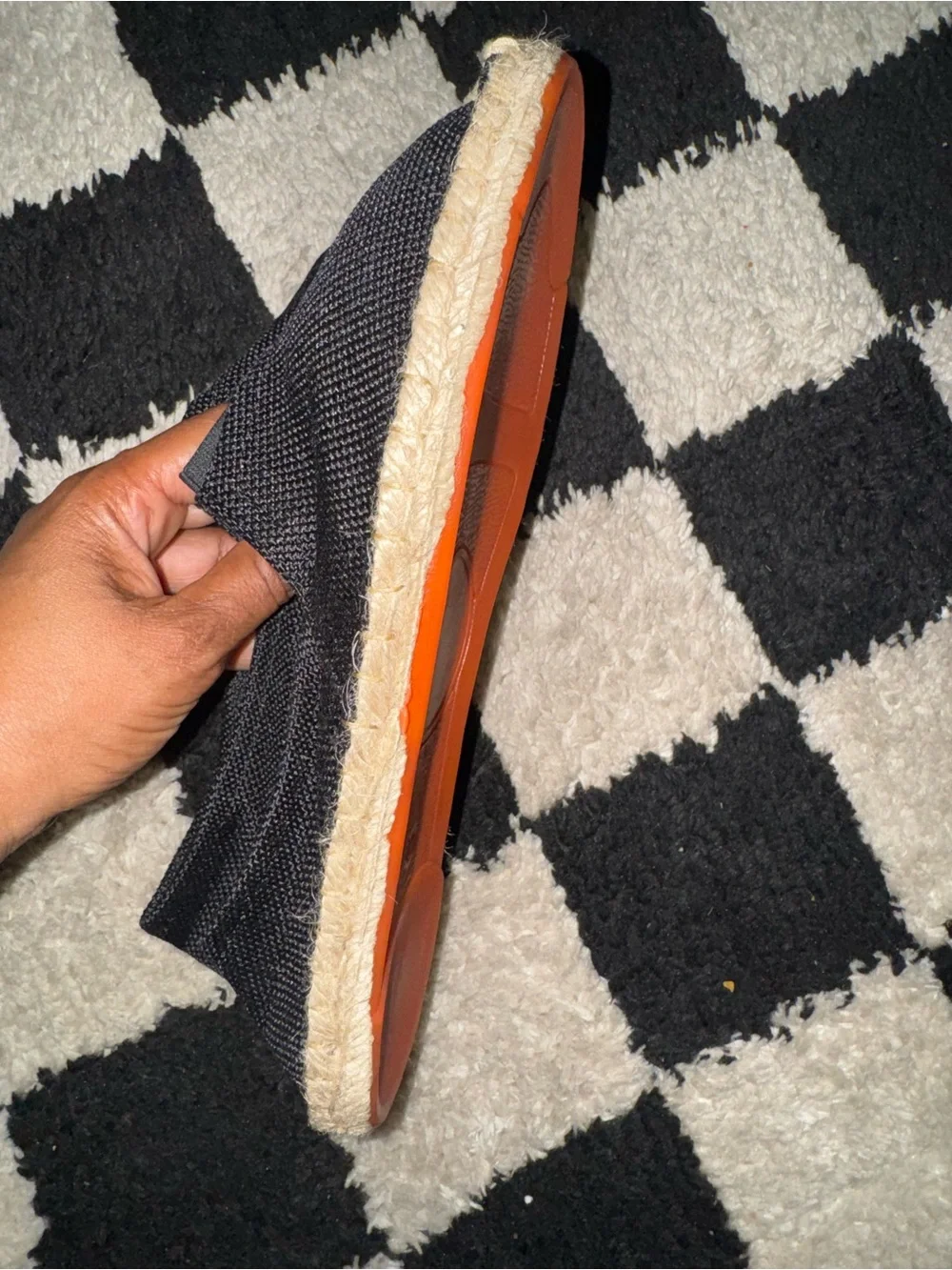 Black Espadrille Slip-On Flats - Casual Women’s Shoes